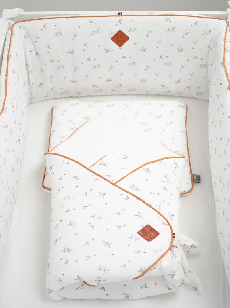 Paracolpi per lettino reversibile in mussola di cotone | SEVIRA KIDS Bianco - Kiabi