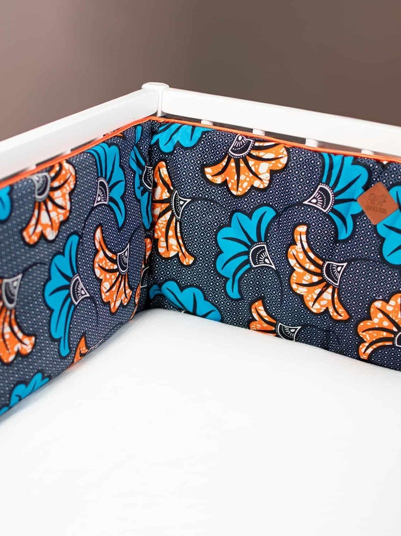 Paracolpi per lettino reversibile in mussola di cotone | SEVIRA KIDS Blu - Kiabi