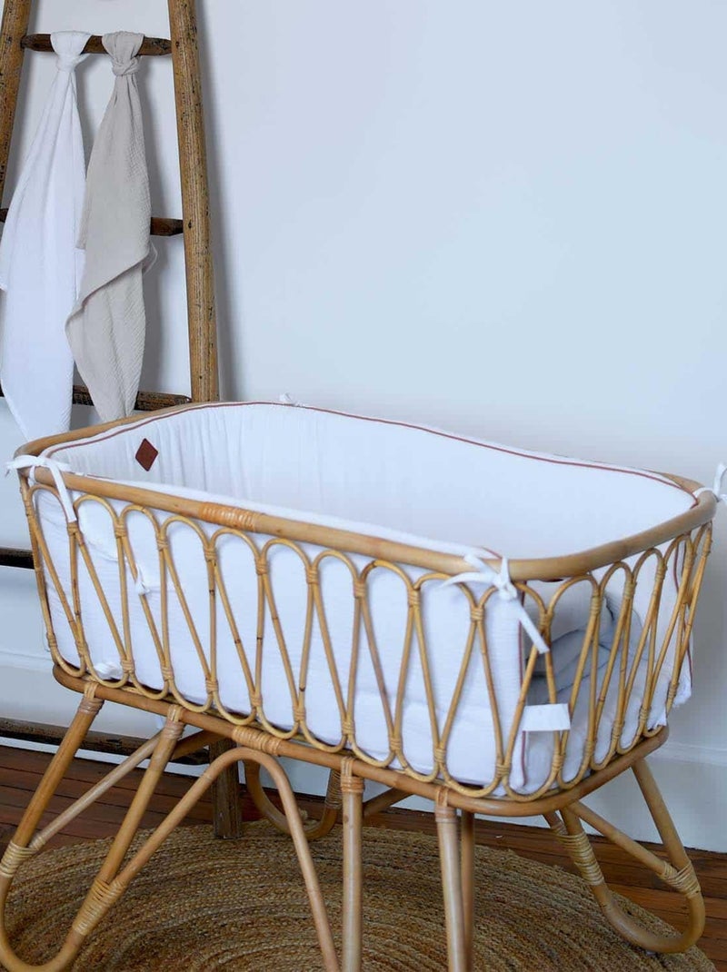 Paracolpi per lettino reversibile in mussola di cotone | SEVIRA KIDS Marrone chiaro - Kiabi