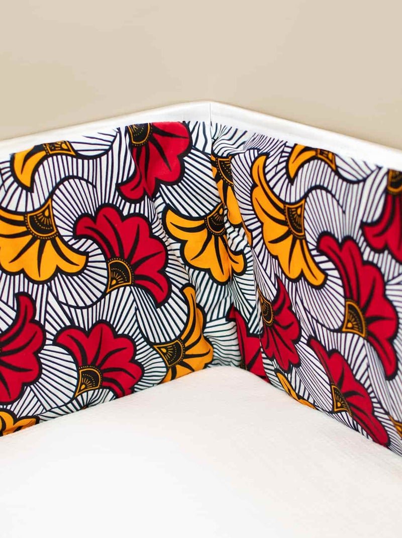Paracolpi per lettino reversibile in mussola di cotone | SEVIRA KIDS Rosso - Kiabi