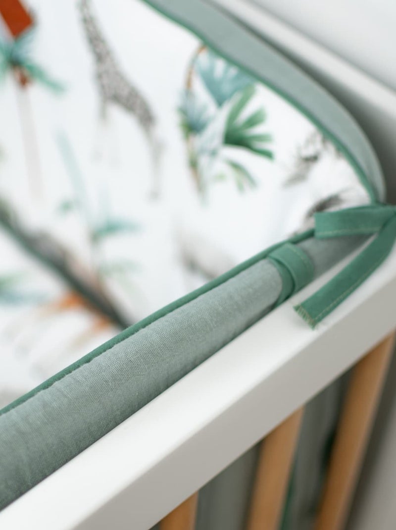 Paracolpi per lettino reversibile in mussola di cotone | SEVIRA KIDS Verde acqua - Kiabi