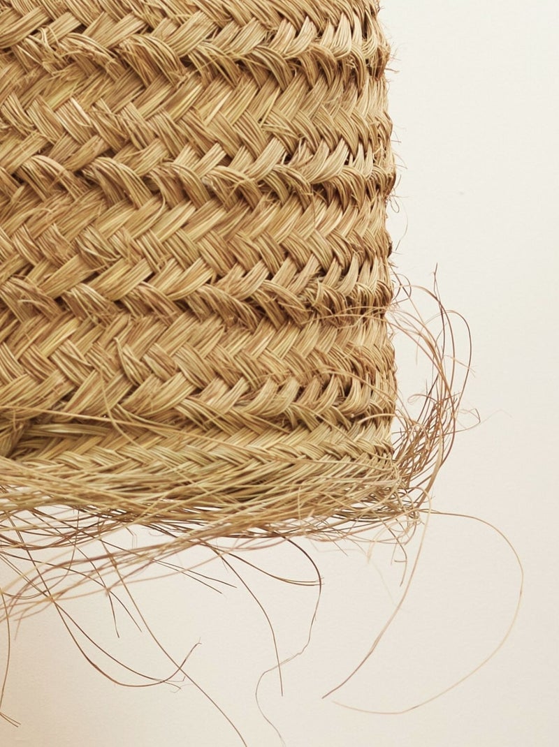 Paralume in tubo di fibra di palma Beige - Kiabi