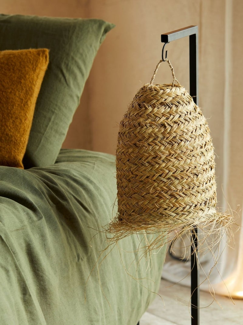 Paralume in tubo di fibra di palma Beige - Kiabi