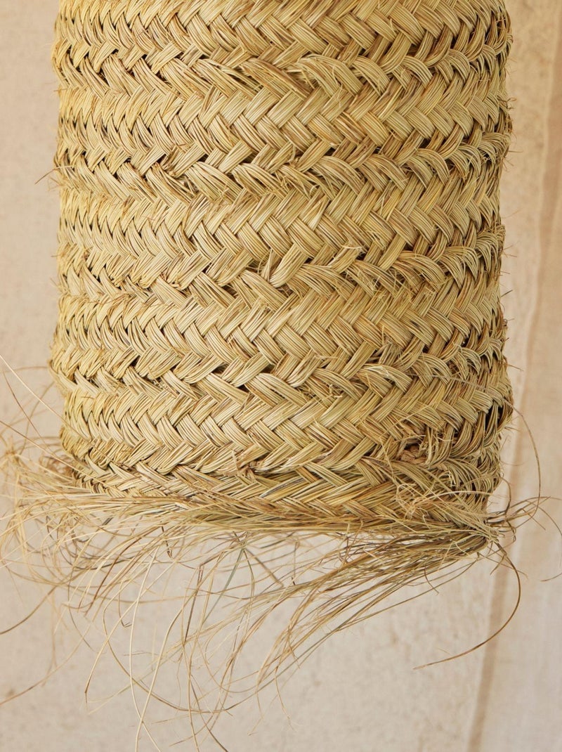 Paralume in tubo di fibra di palma Beige - Kiabi