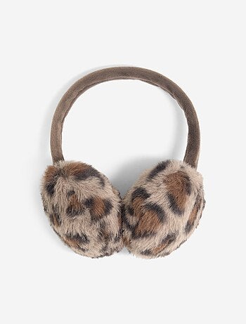 Paraorecchie con stampa leopardata