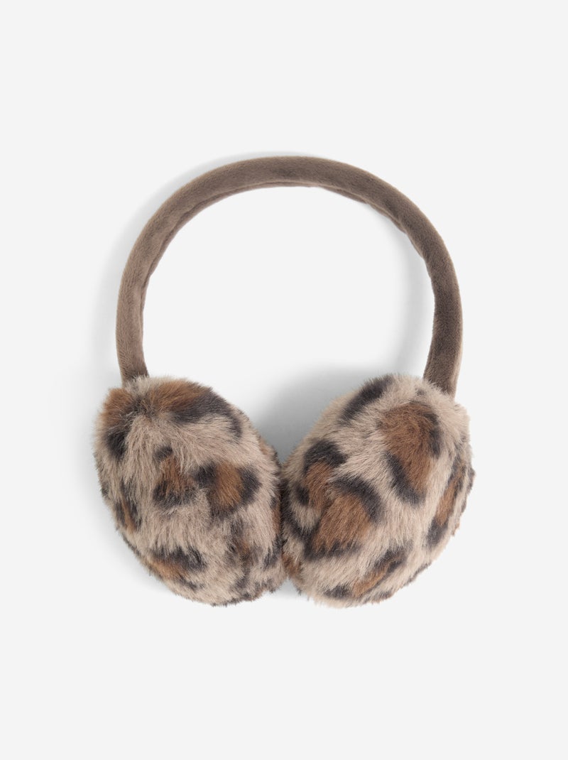 Paraorecchie con stampa leopardata Marrone - Kiabi