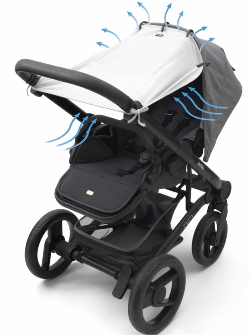Parasole universale per passeggino e seggiolino auto | Dooky Ecru - Kiabi