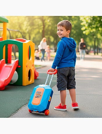 Parcheggio cittadino 2 in 1 con 3 auto in metallo e custodia portatile (47x24x66 cm) speed & go