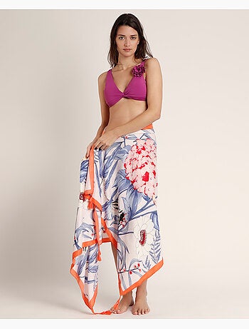 Pareo ADMAS Blue Leaves per donna