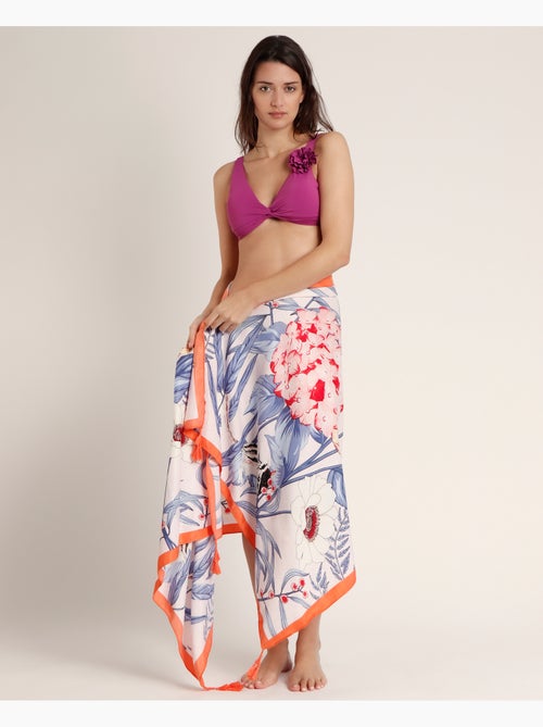 Pareo ADMAS Blue Leaves per donna - Kiabi Pareo ADMAS Blue Leaves per donna - Kiabi