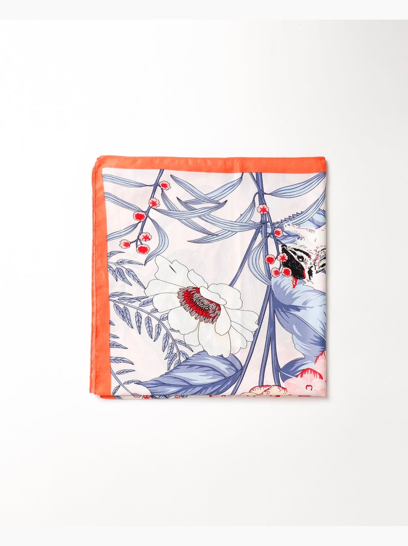 Pareo ADMAS Blue Leaves per donna Blu - Kiabi