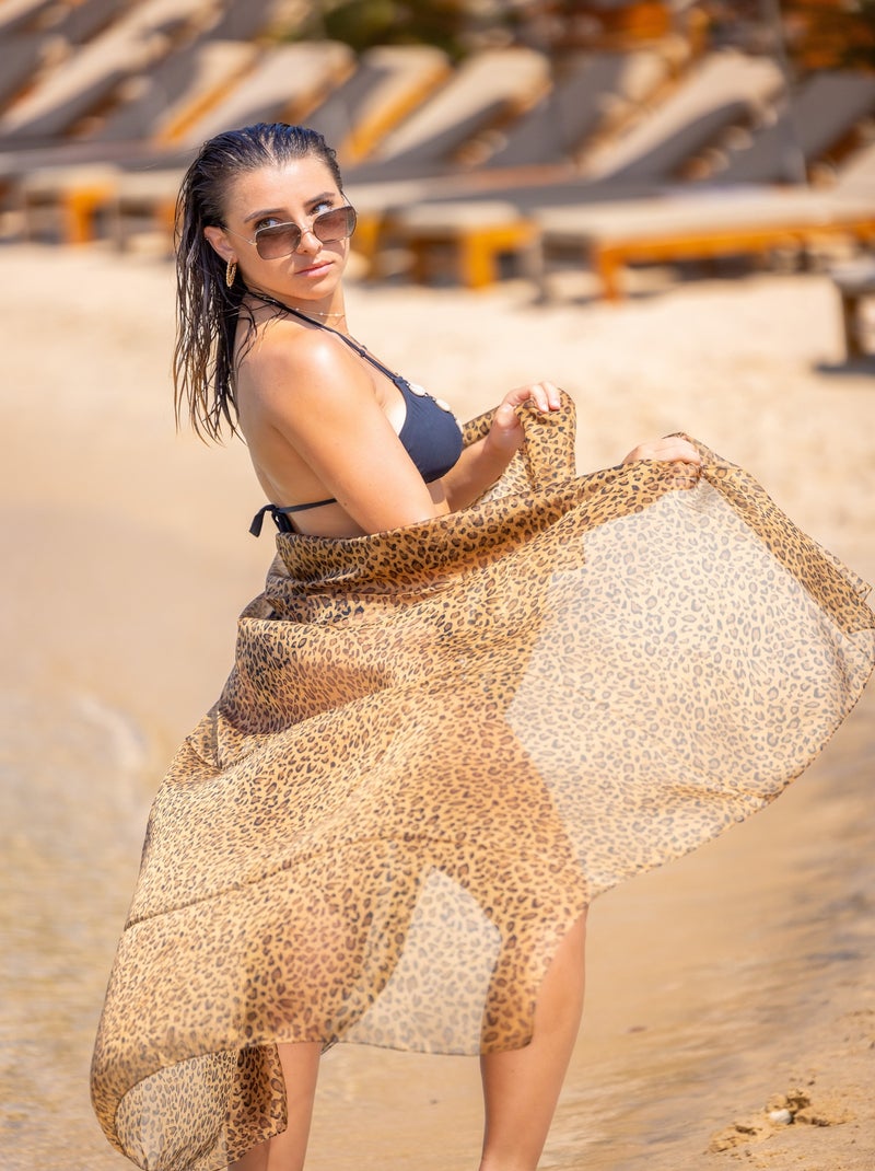 Pareo da spiaggia FELICITA Marrone - Kiabi