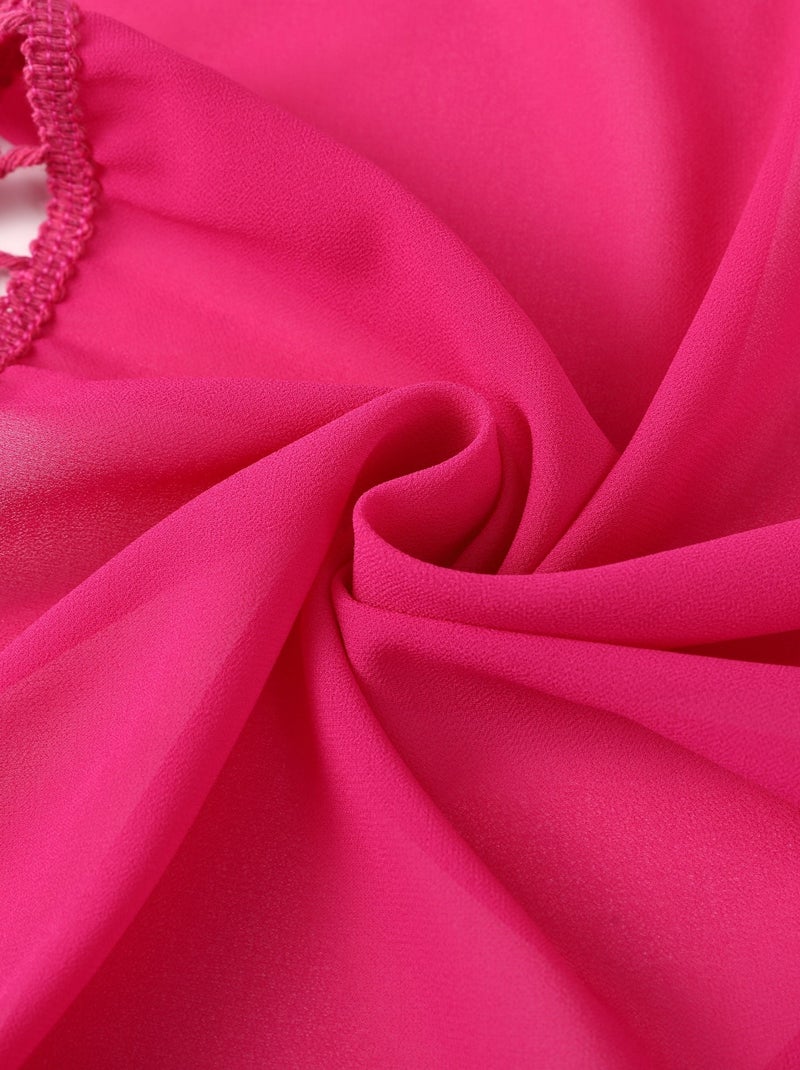 Pareo da spiaggia FRANGE Rosa fucsia - Kiabi