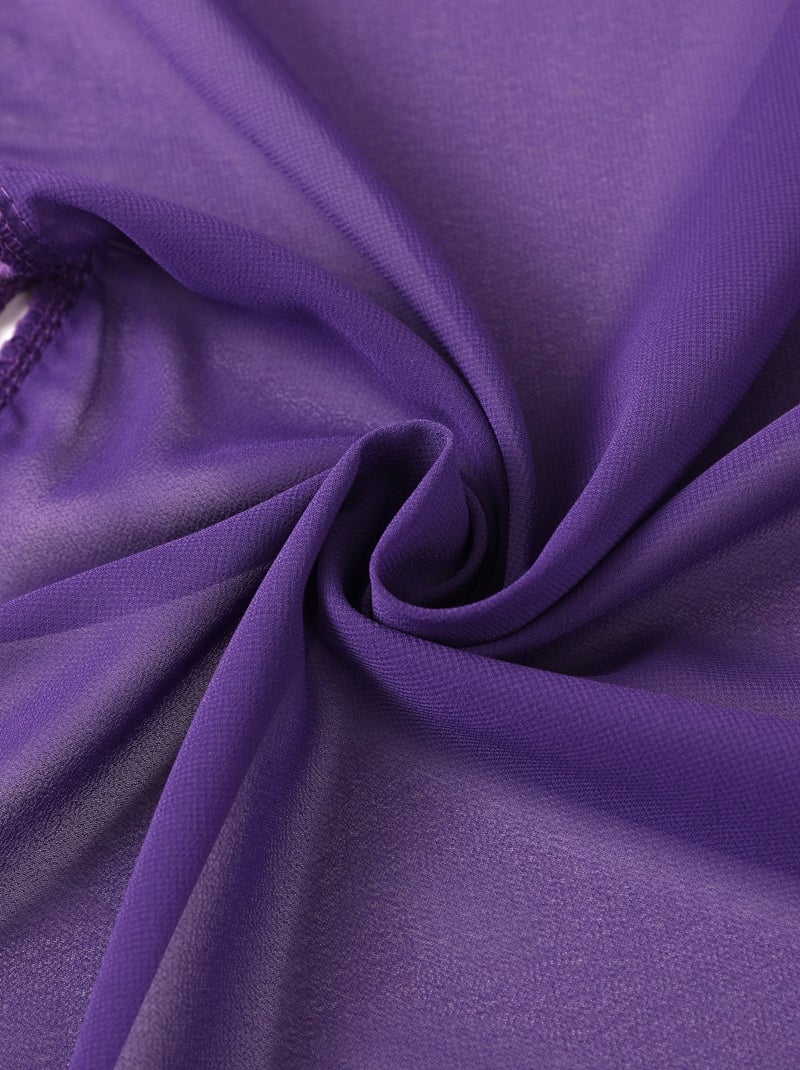 Pareo da spiaggia FRINGES Viola - Kiabi