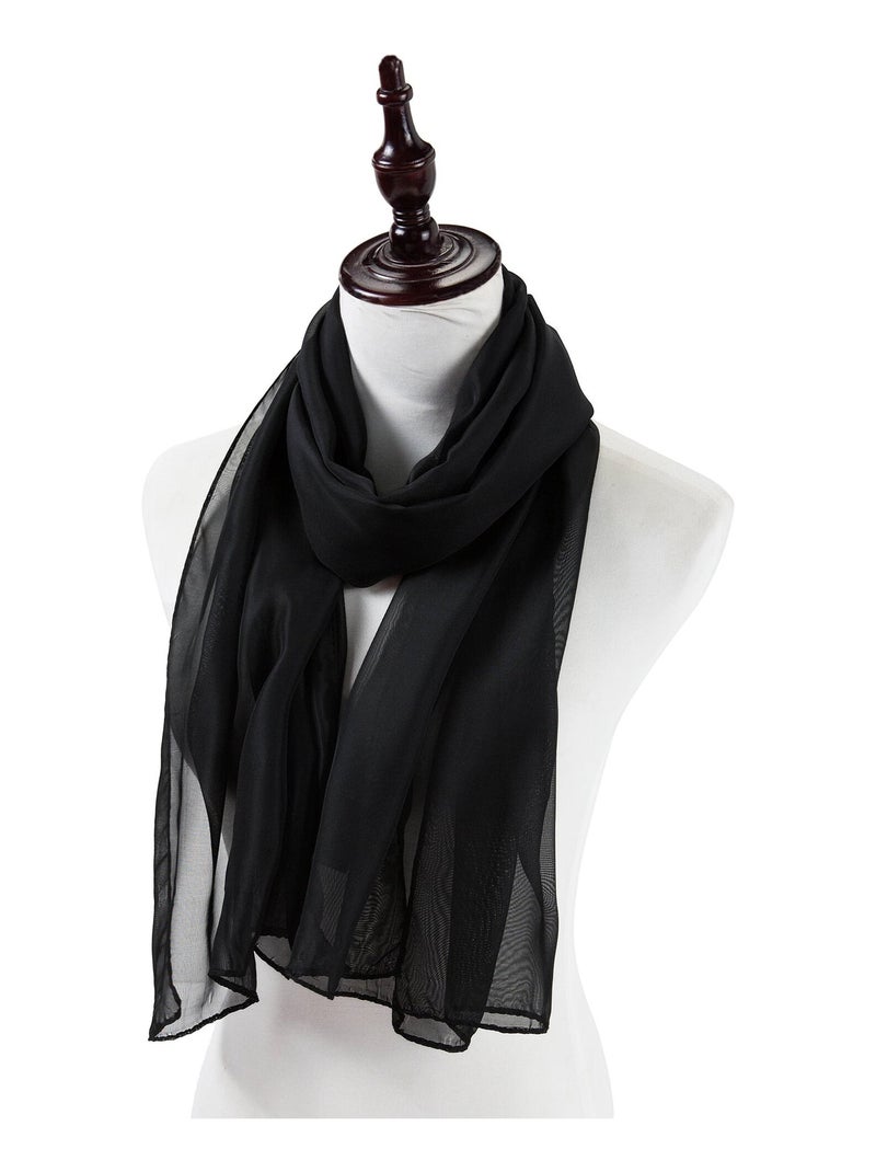 Pareo di seta Black Marina Nero - Kiabi