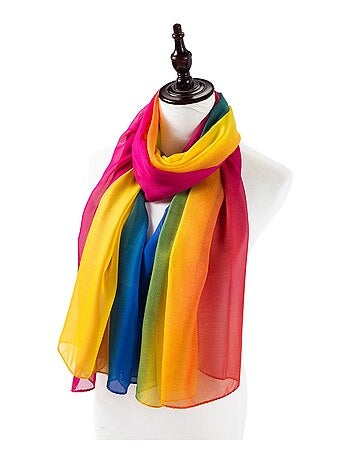 Pareo di seta multicolore Marina