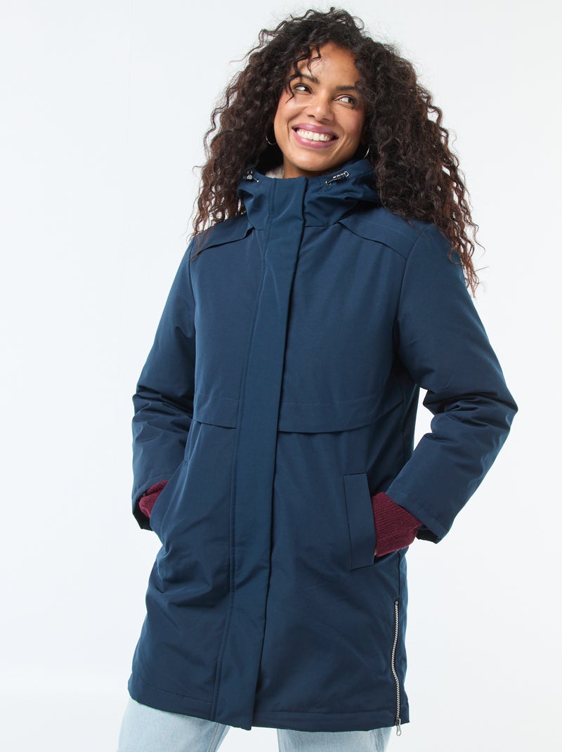 Parka 3-in-1 idrorepellente con fodera calda rimovibile Blu Donna - Main Image