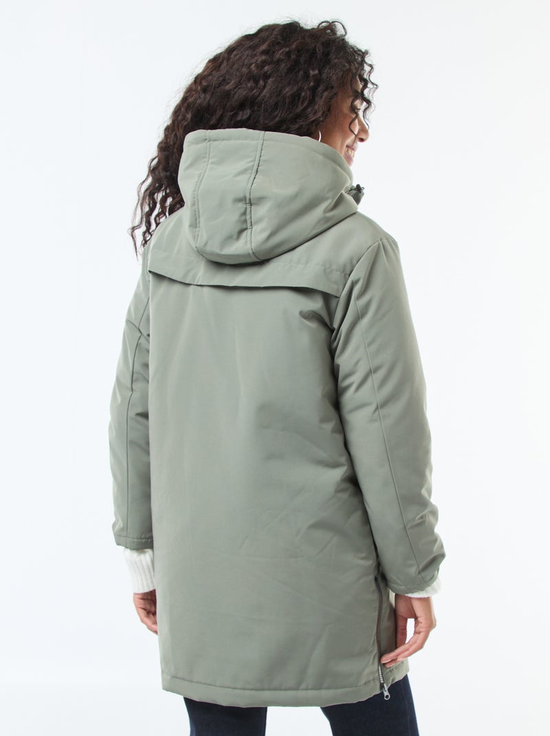 Parka 3-in-1 idrorepellente con fodera calda rimovibile Verde - Kiabi