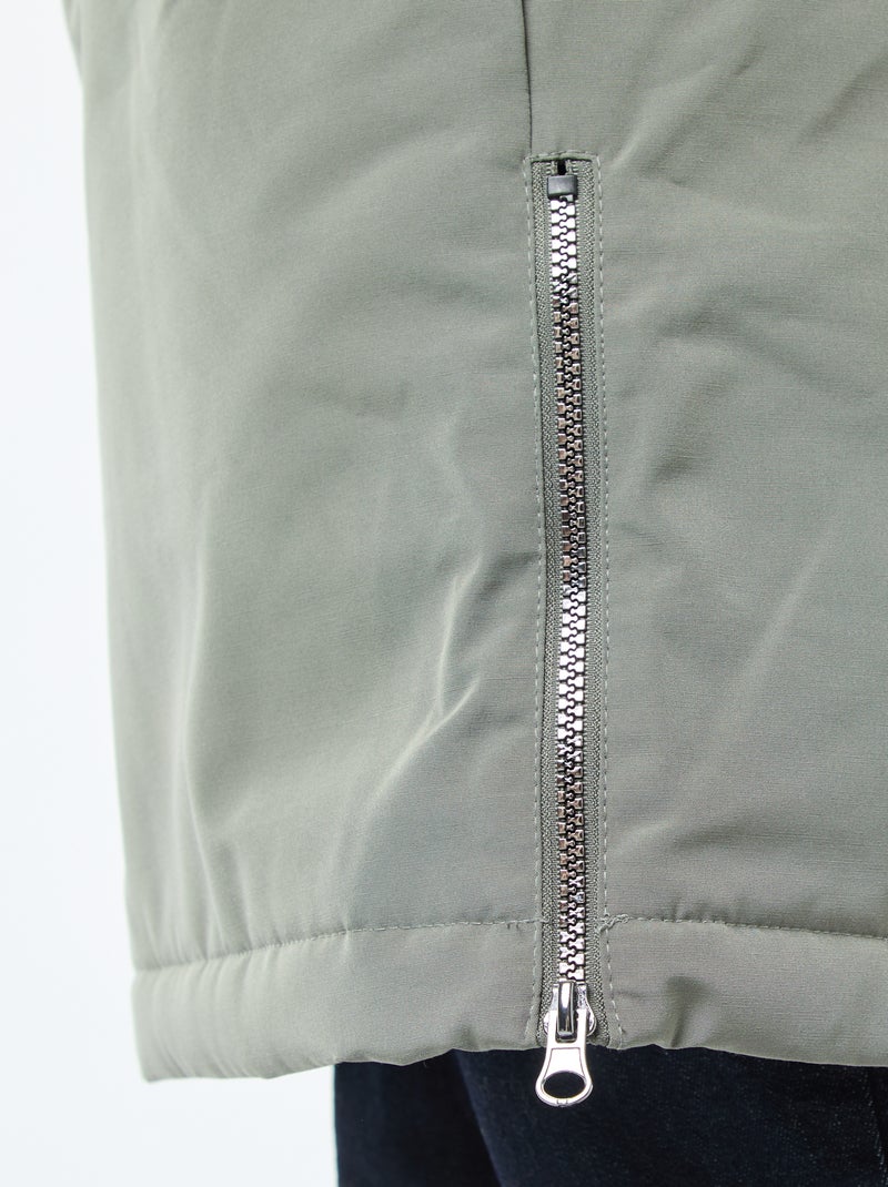 Parka 3-in-1 idrorepellente con fodera calda rimovibile Verde - Kiabi