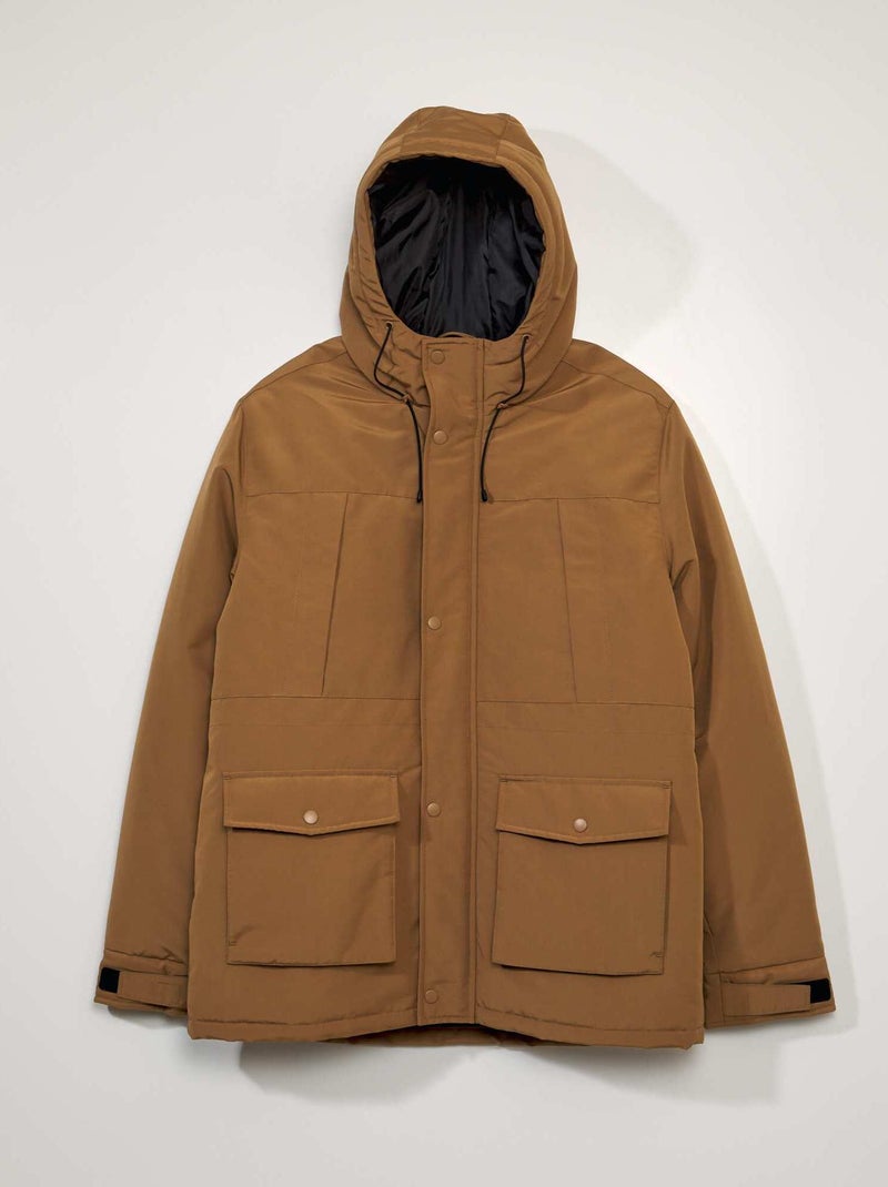 Parka caldo con cappuccio BEIGE - Kiabi