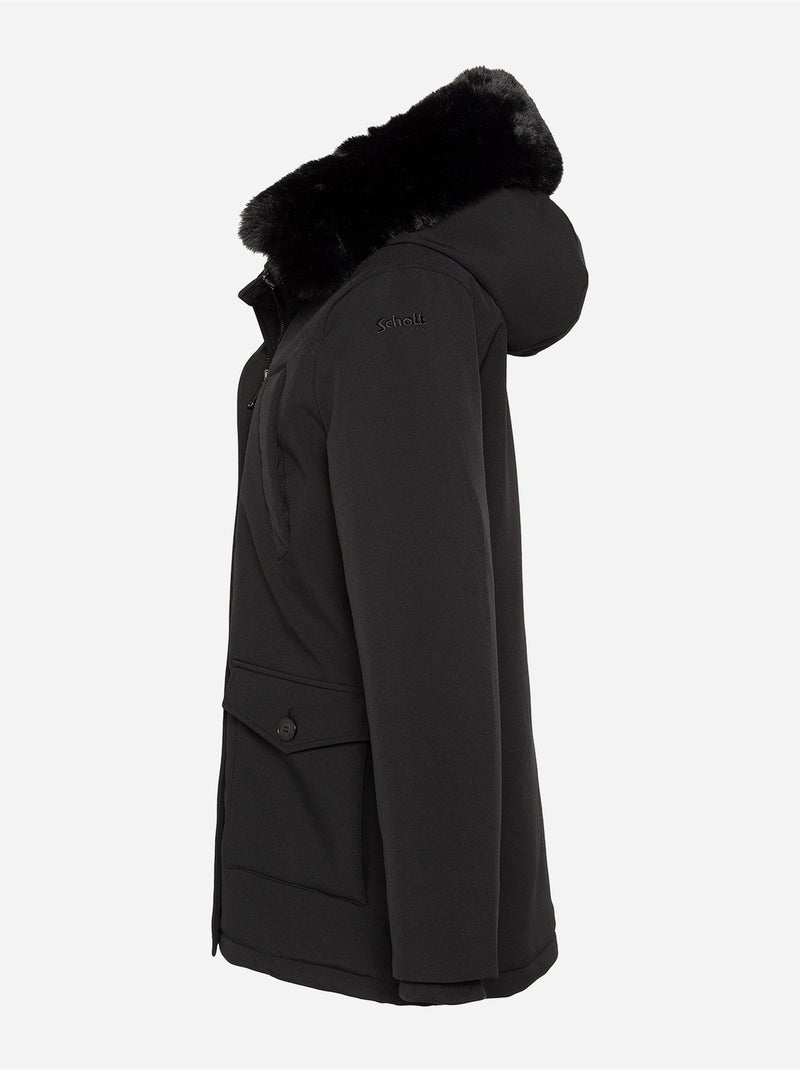 Parka con cappuccio - schott Nero - Kiabi