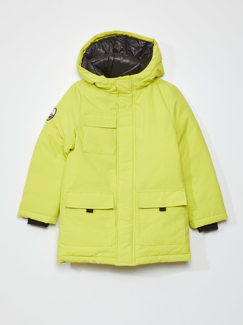 Parka con cappuccio - Sempre + calore GIALLO - Kiabi