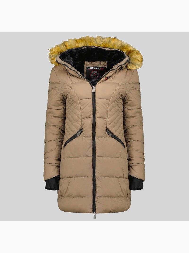 Parka con cappuccio abeille – geographical norway Tortora - Kiabi