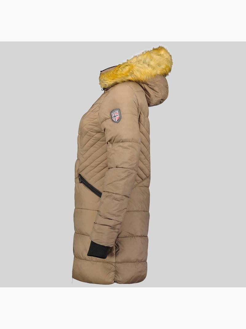 Parka con cappuccio abeille – geographical norway Tortora - Kiabi