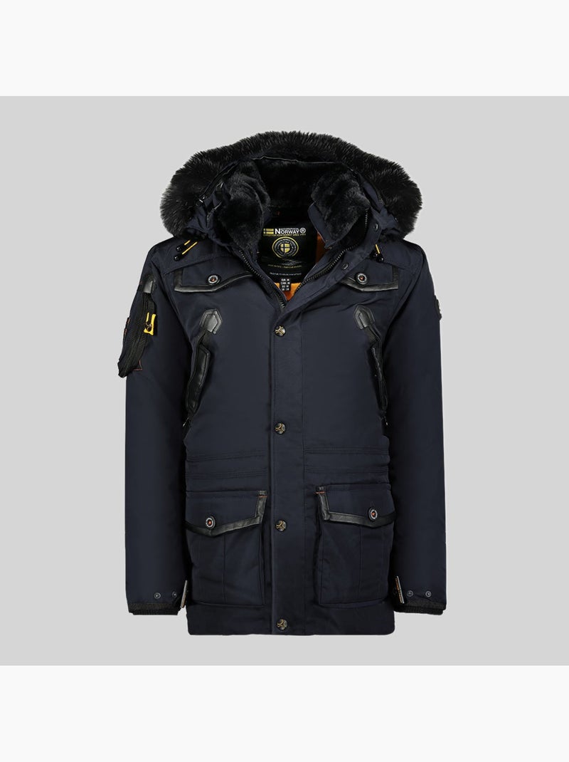 Parka con cappuccio acrobate – geographical norway Blu marino - Kiabi