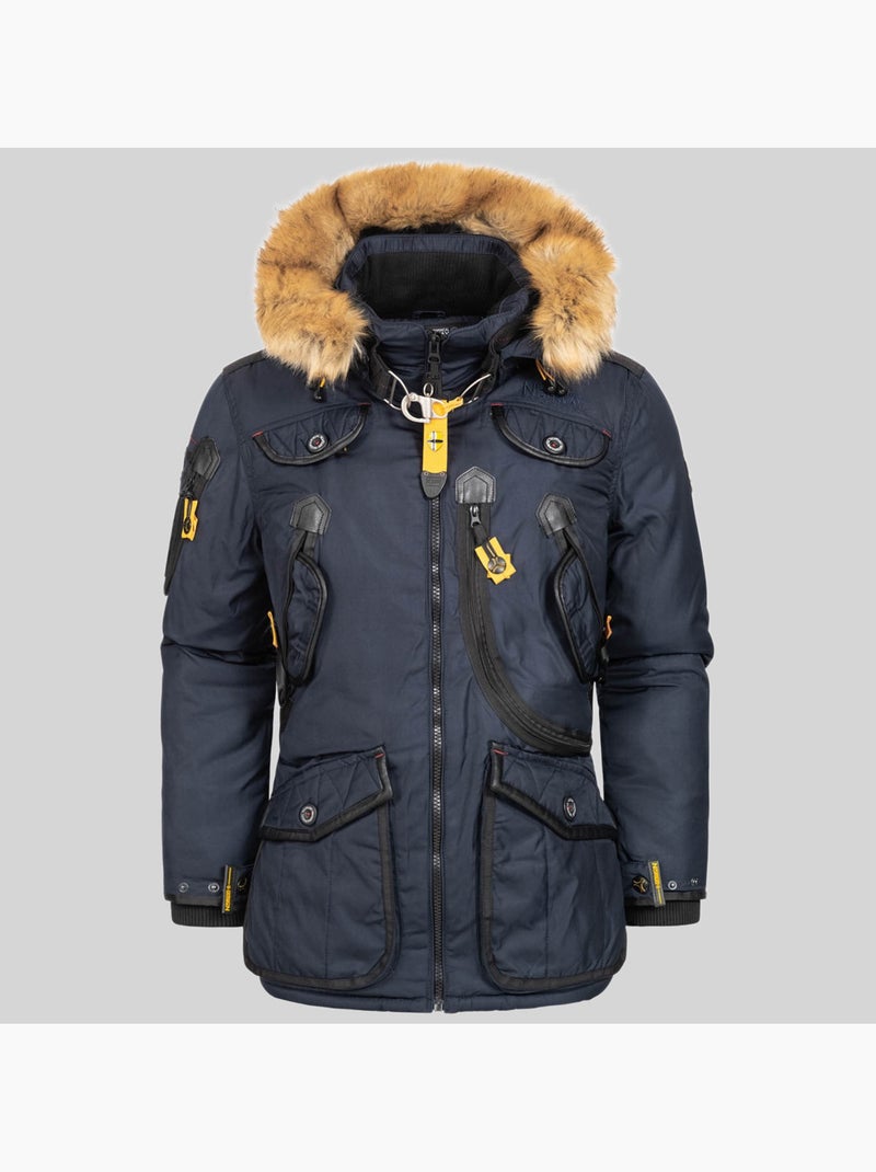 Parka con cappuccio agaros – geographical norway Blu marino - Kiabi