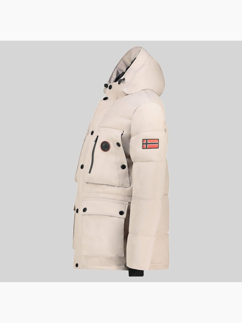 Parka con cappuccio albert – geographical norway Beige - Kiabi