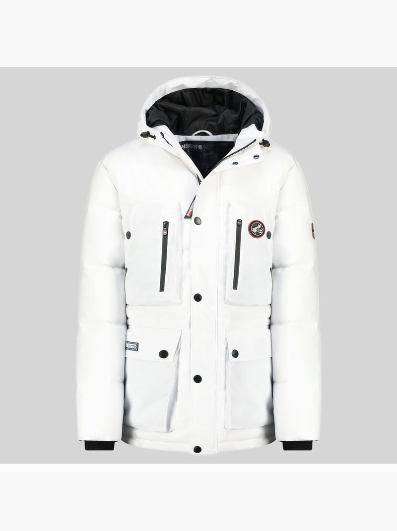 Parka con cappuccio albert – geographical norway Bianco - Kiabi