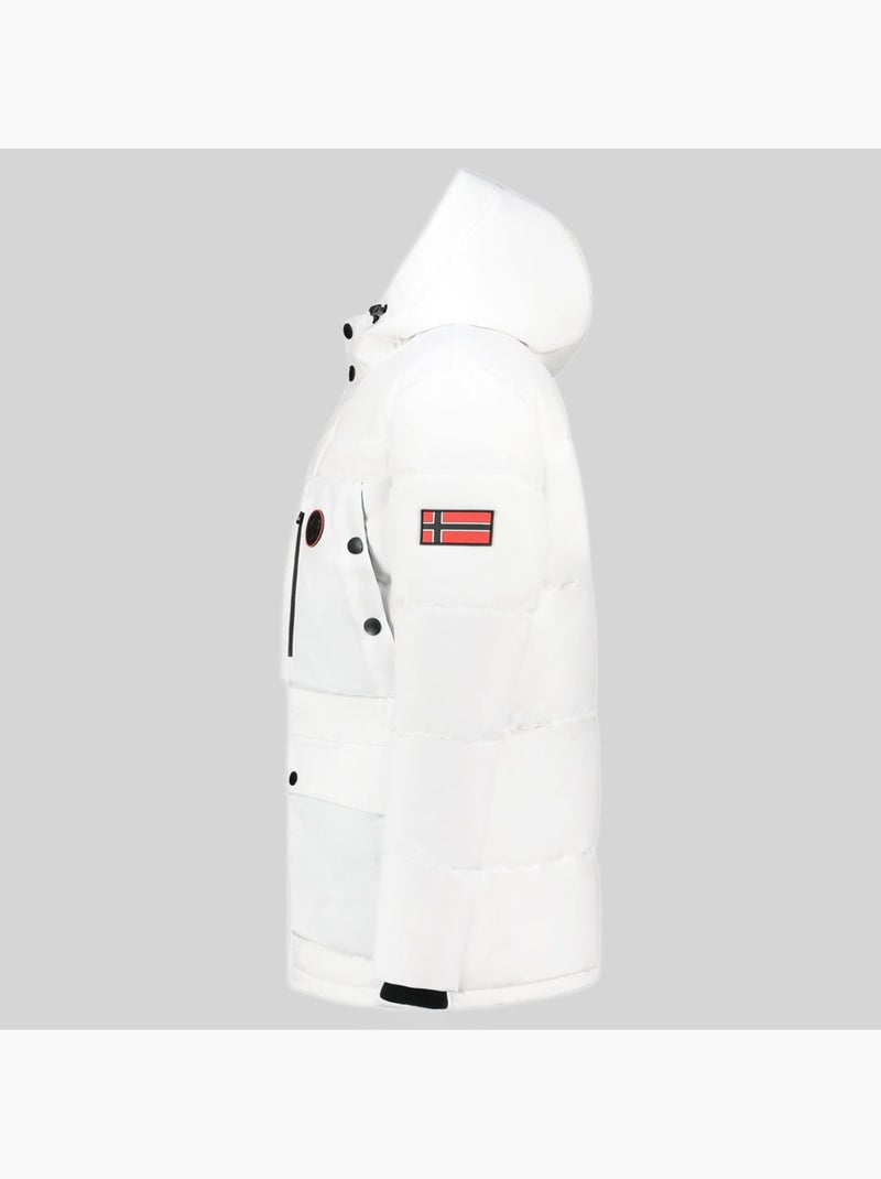 Parka con cappuccio albert – geographical norway Bianco - Kiabi