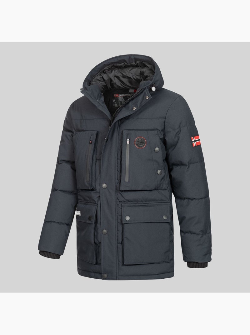 Parka con cappuccio albert – geographical norway Blu marino - Kiabi