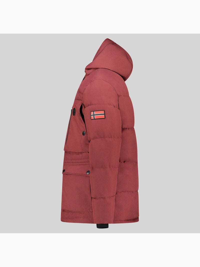 Parka con cappuccio albert – geographical norway Bordeaux - Kiabi