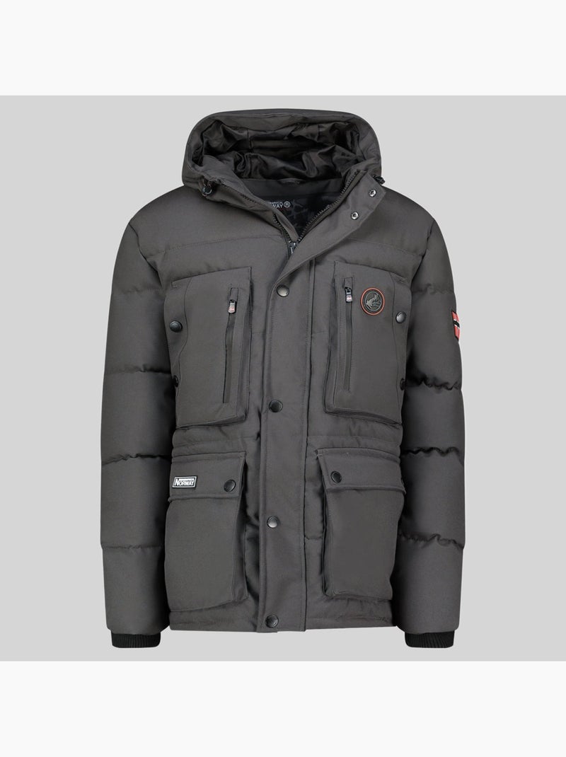 Parka con cappuccio albert – geographical norway Grigio scuro - Kiabi