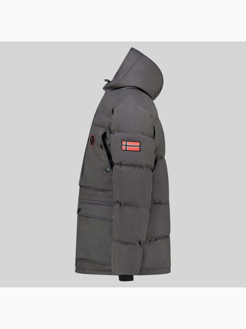 Parka con cappuccio albert – geographical norway Grigio scuro - Kiabi
