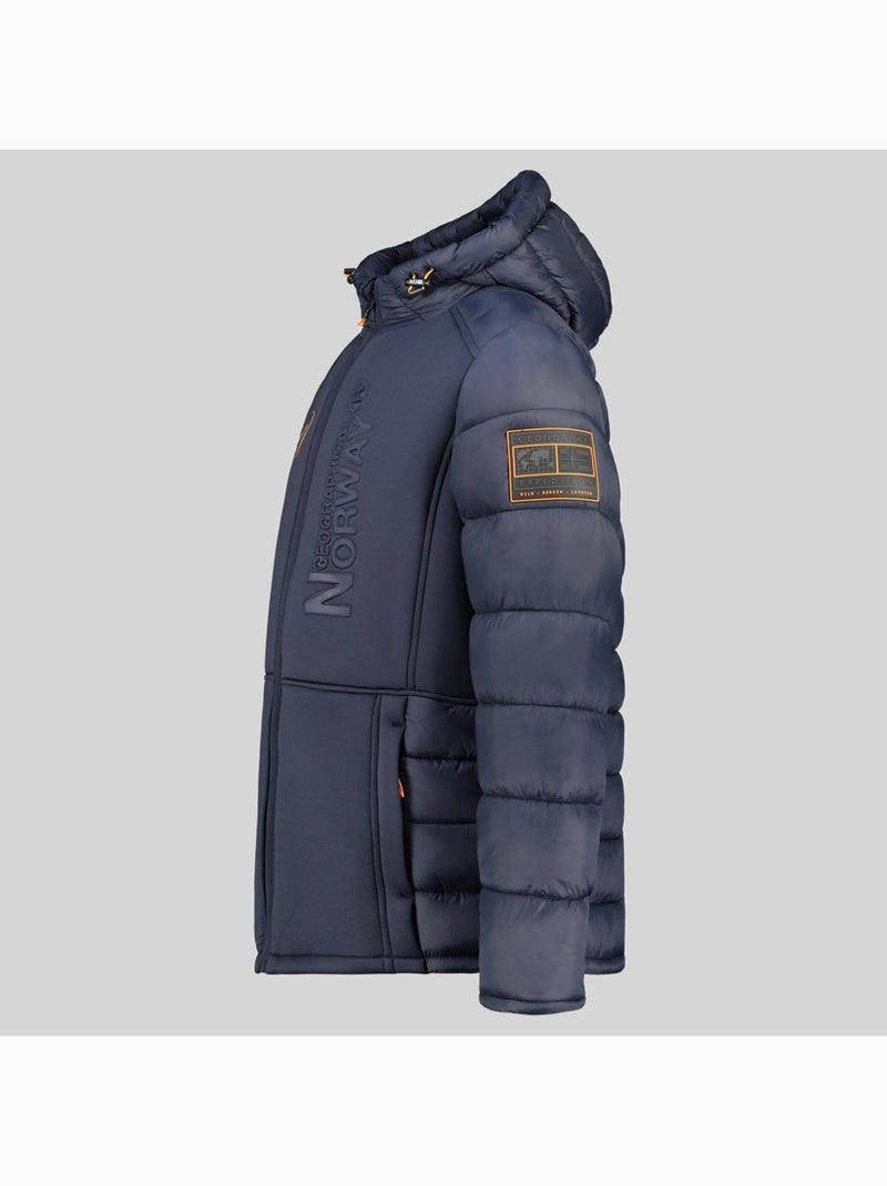 Parka con cappuccio bafare – geographical norway Blu marino - Kiabi