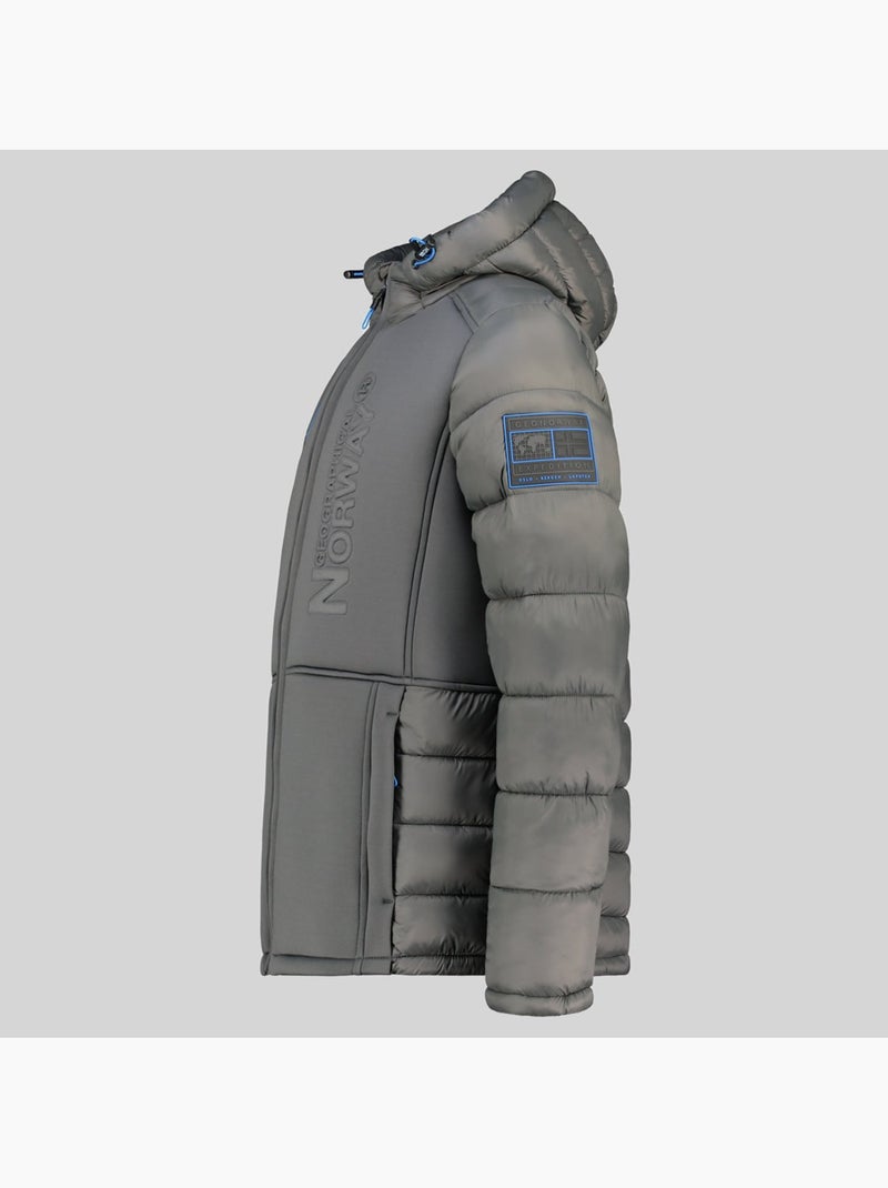 Parka con cappuccio bafare – geographical norway Grigio scuro - Kiabi