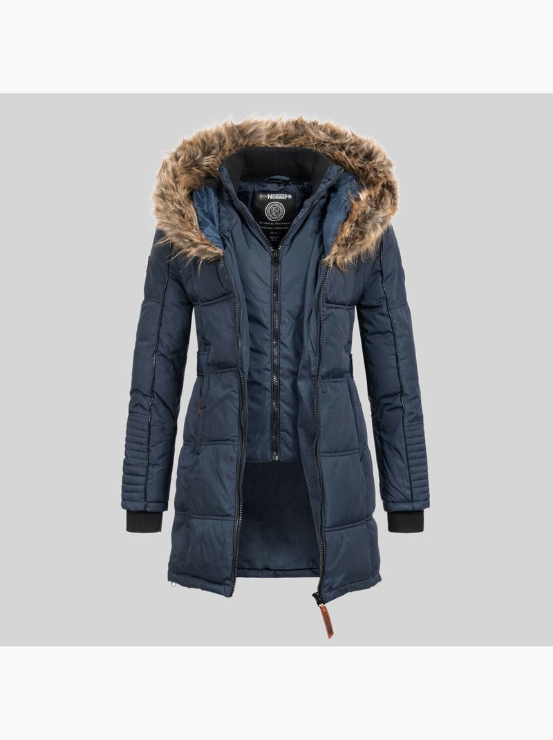 Parka con cappuccio beautiful – geographical norway Blu marino - Kiabi