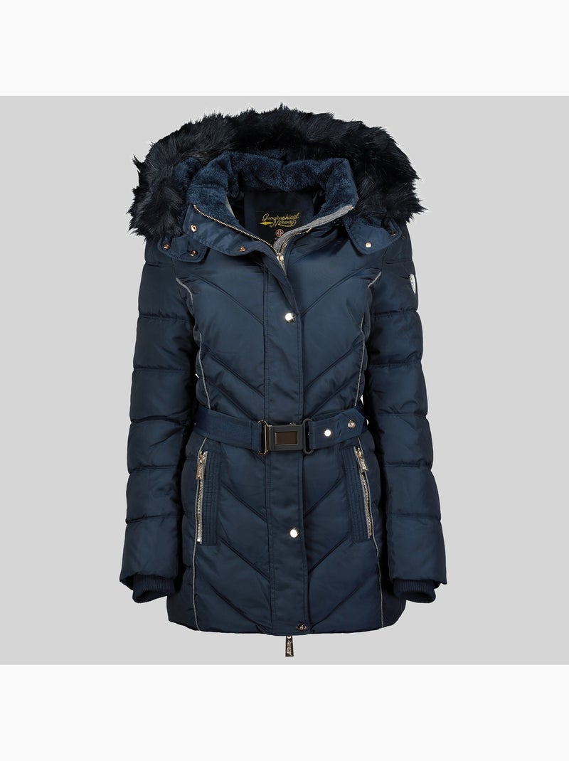 Parka con cappuccio becky – geographical norway Blu marino - Kiabi