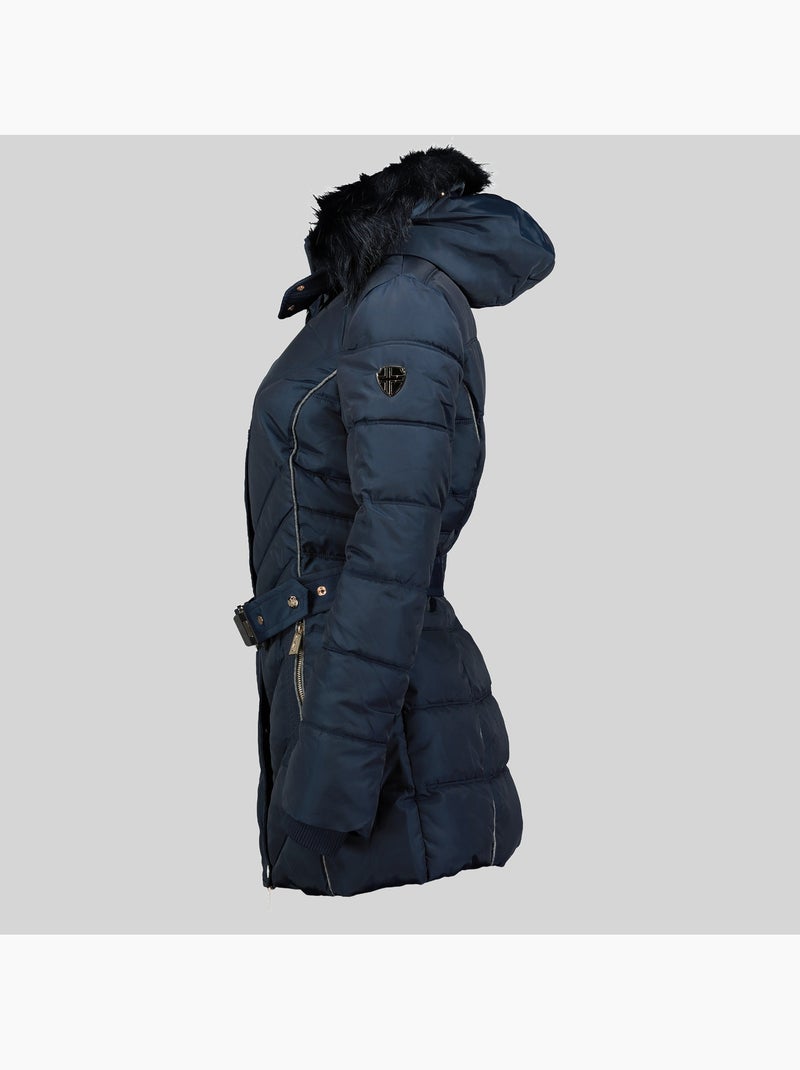 Parka con cappuccio becky – geographical norway Blu marino - Kiabi