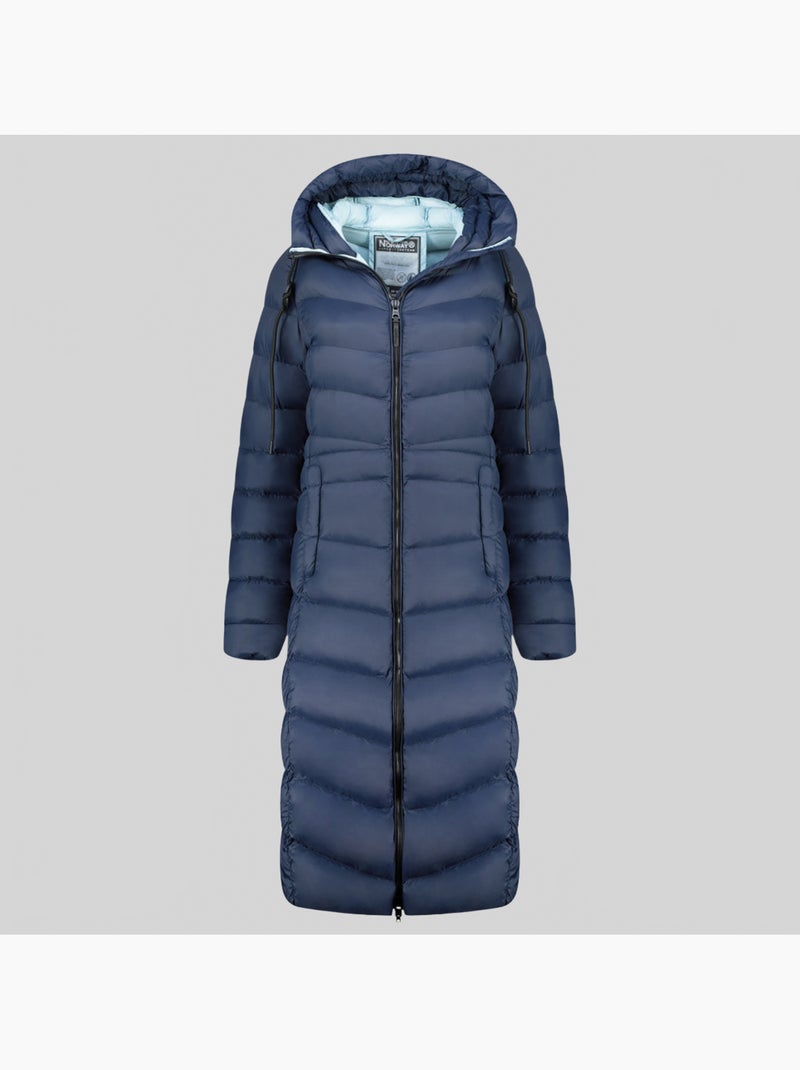 Parka con cappuccio berangere – geographical norway Blu marino - Kiabi
