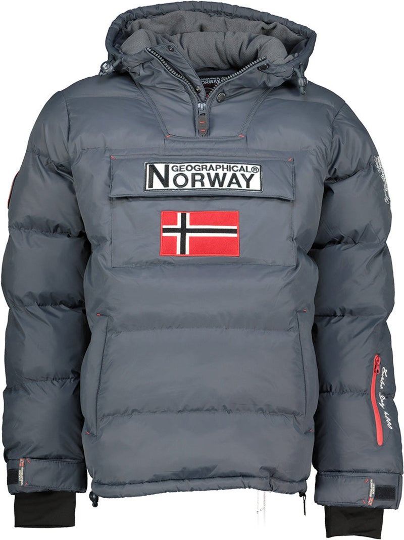 Parka con cappuccio blokus – geographical norway Grigio scuro - Kiabi