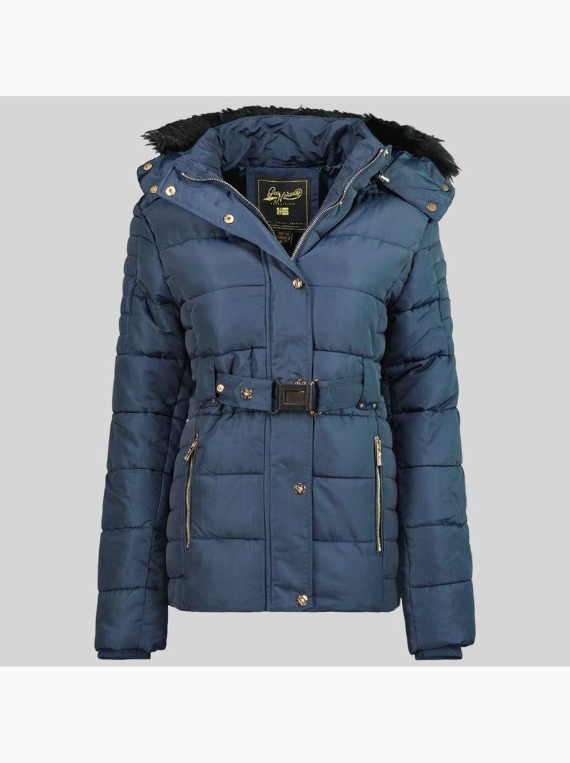 Parka con cappuccio blood – geographical norway Blu marino - Kiabi