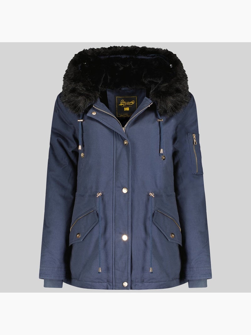 Parka con cappuccio boldina – geographical norway Blu marino - Kiabi