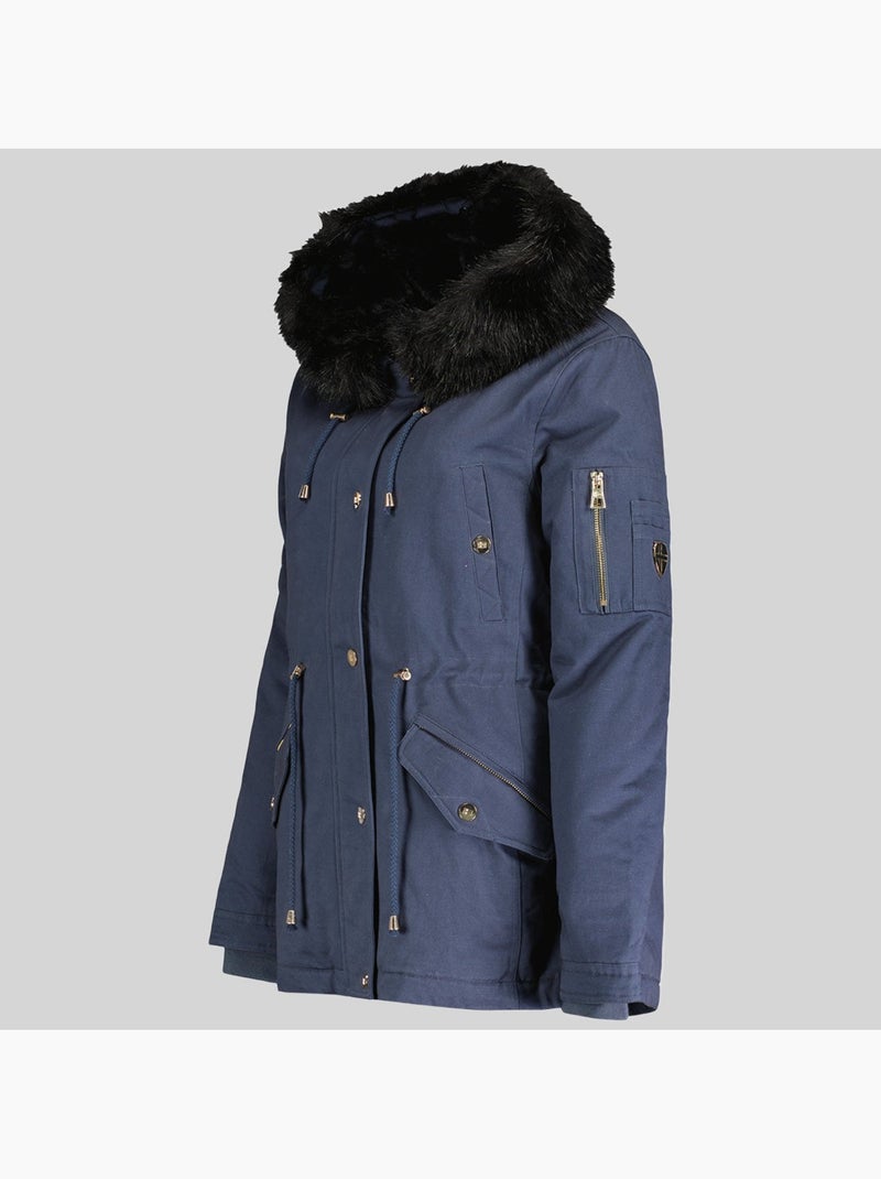 Parka con cappuccio boldina – geographical norway Blu marino - Kiabi
