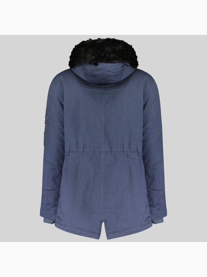 Parka con cappuccio boldina – geographical norway Blu marino - Kiabi