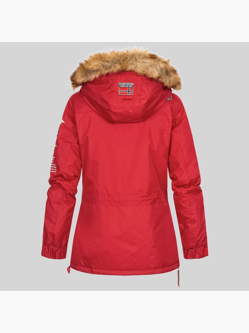 Parka con cappuccio bridget – geographical norway Rosso - Kiabi