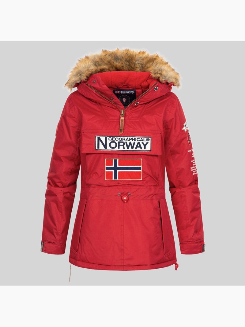 Parka con cappuccio bridget – geographical norway Rosso - Kiabi